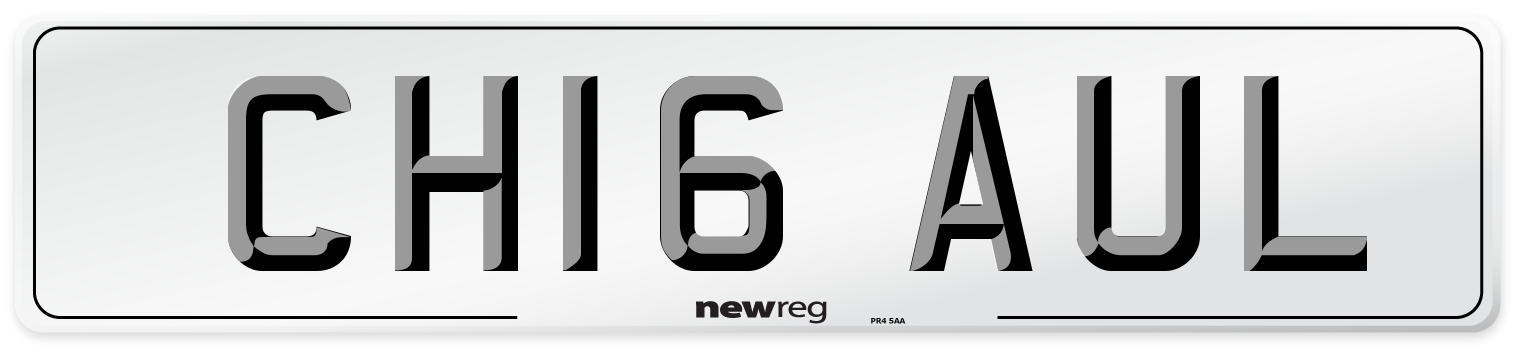 CH16 AUL Number Plate from New Reg